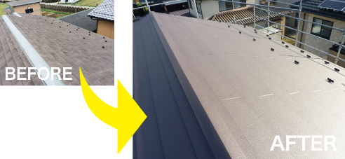 超高耐久スーパーガルベストの施工事例